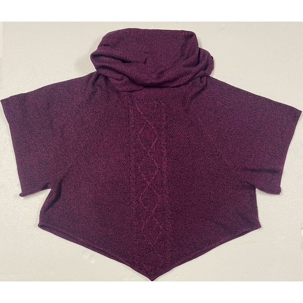 ND New Directions Women's Sweater Purple Cowl Neck Size 3XL